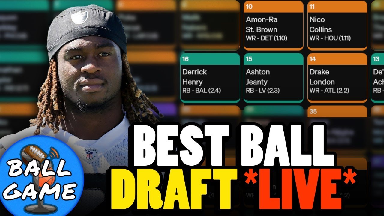 Best Ball Mania VI Underdog Live Draft Ep. 2!!!!