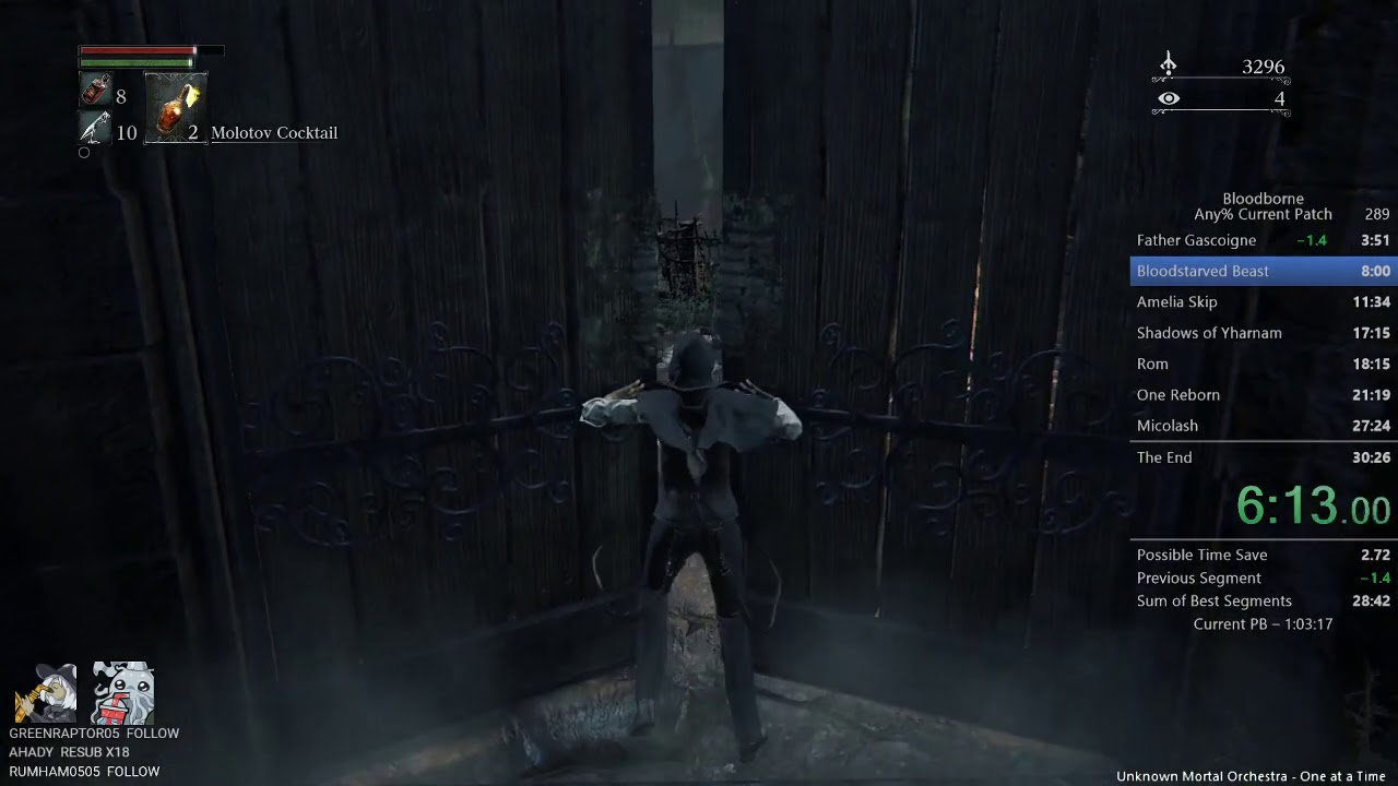 Bloodborne Speedruns | Any% Current Patch (No Clip) in 26:58 IGT (28:45 RTA)