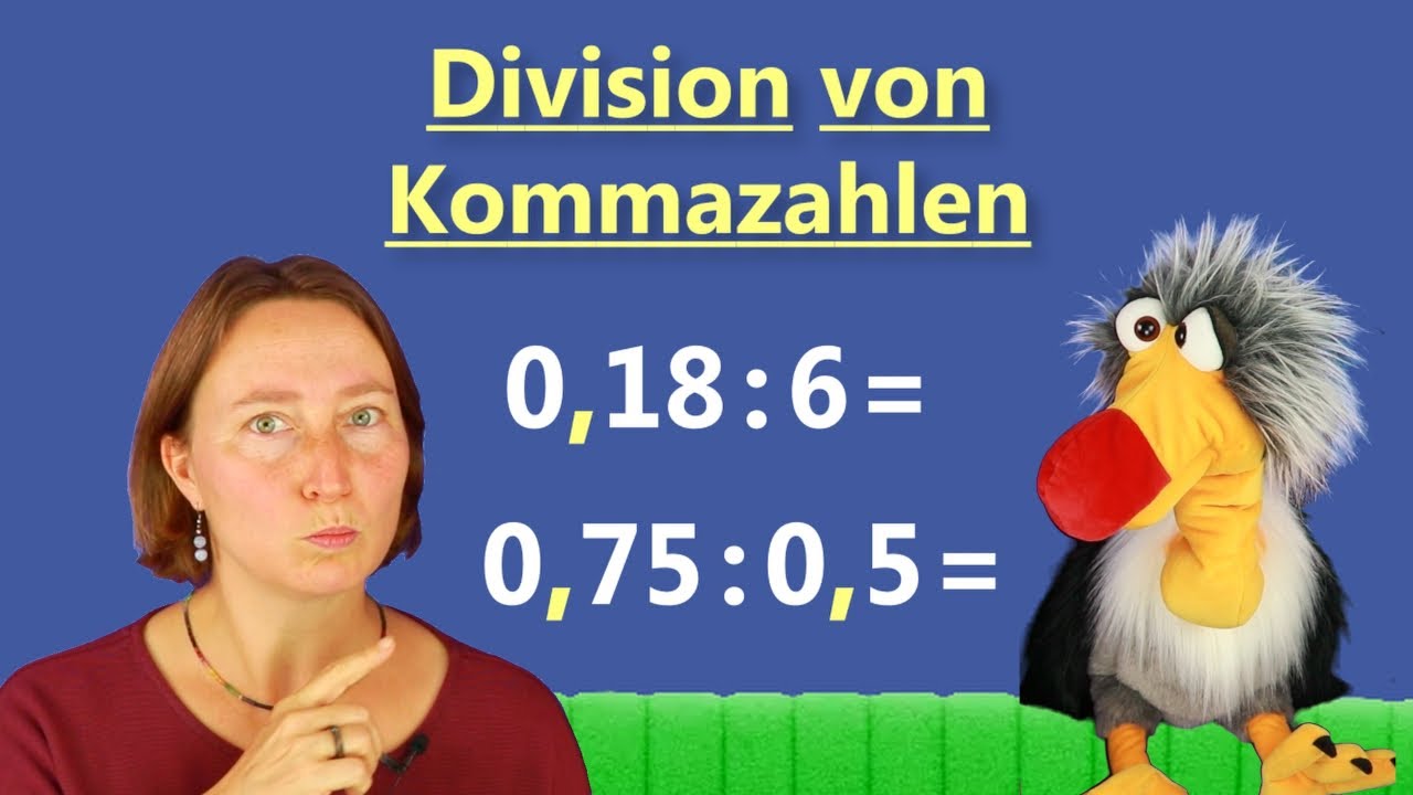 Kommazahlen dividieren ✅ So klappt’s immer! Lernen leicht gemacht I Erklärvideo Bosko lernt Mathe