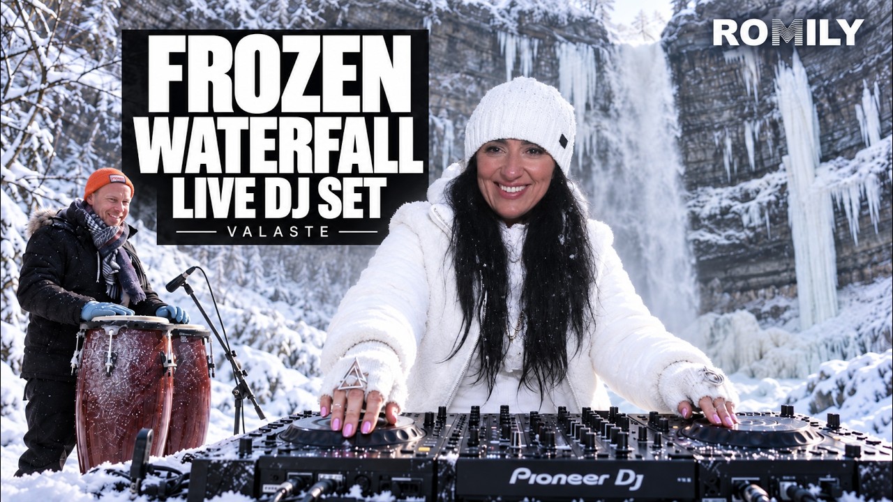 ROMILY &ndash; EPIC LIVE SET @ Valaste Frozen Waterfall | Melodic Techno & Progressive House