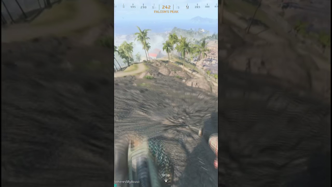 the STIM GLITCH on THE TALLEST POINT!!🤯 #warzone #viral #gaming