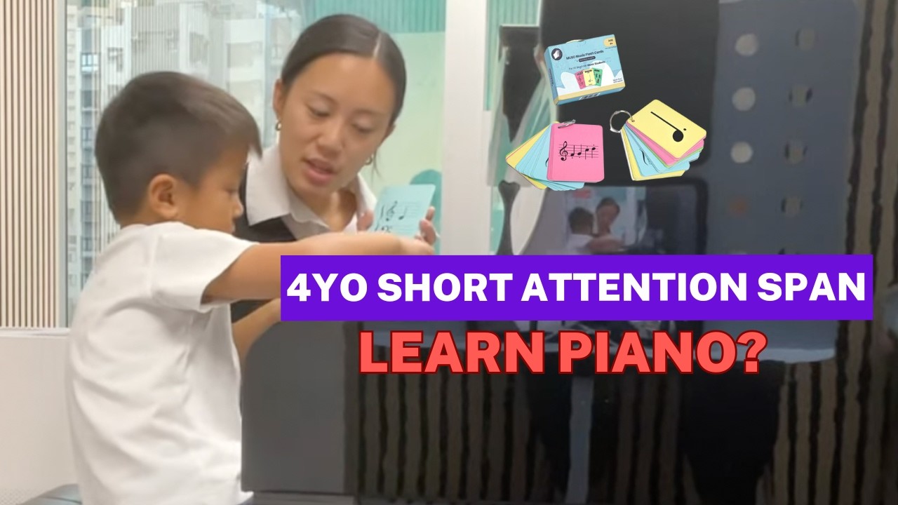 4yo boy in Hong Kong learns music notes! ft. Isabelle Ng & Muso Flash Cards