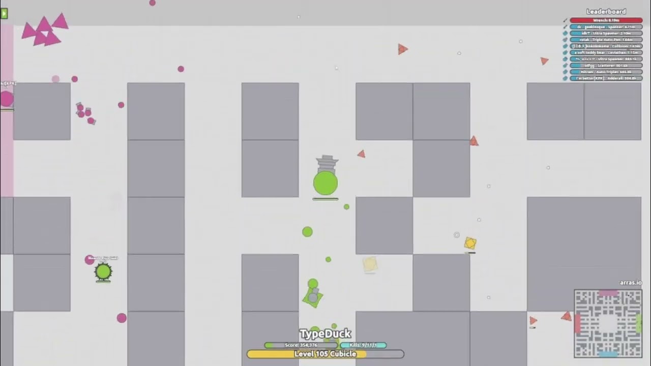 Growth Arms Race with the Cubicle (Arras.io)