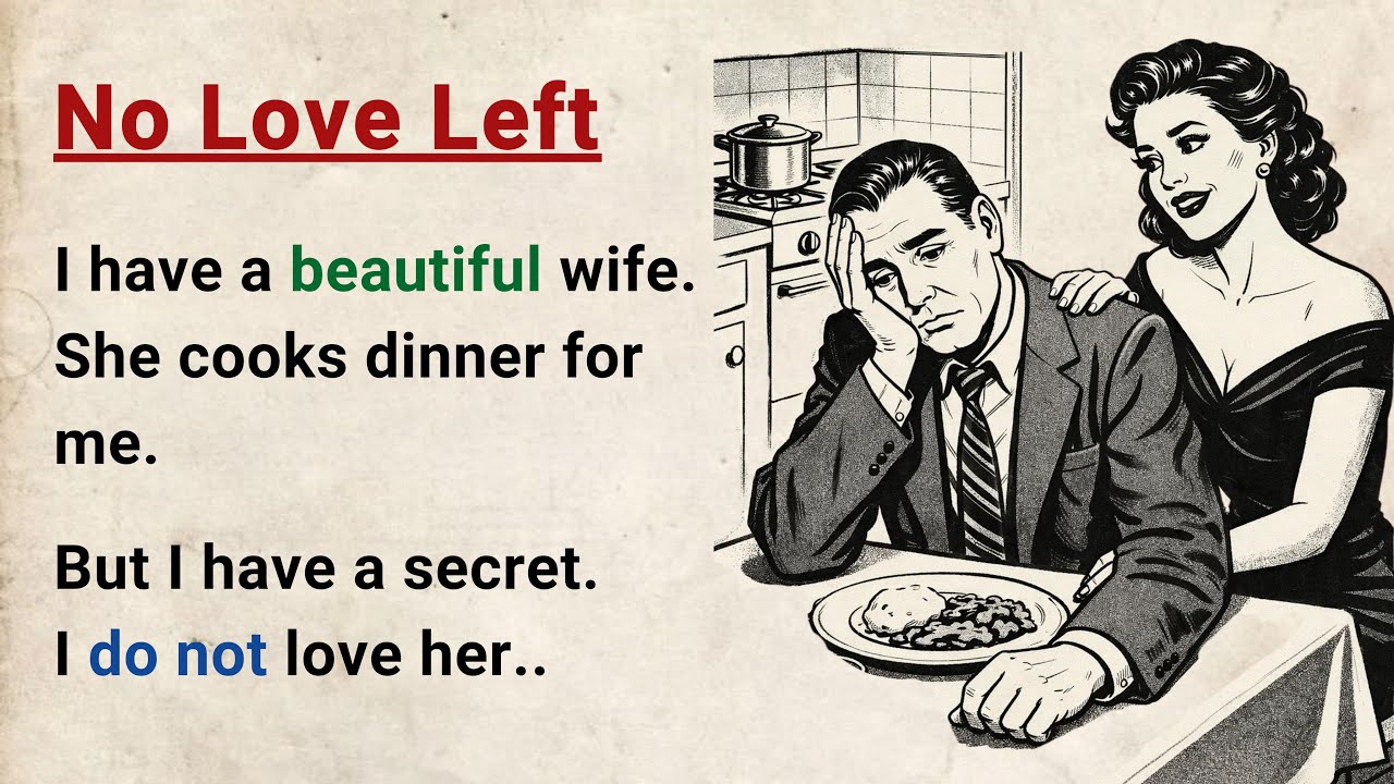 Learn English through Stories Level 3 ⭐ No Love Left - Emotional English Story for Listening Practic