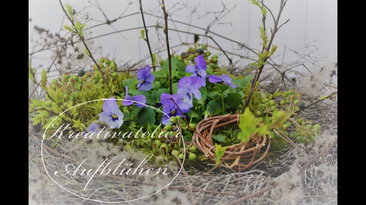 DIY-AUSSENDEKO mit HORNVEILCHEN & NATURMATERIALIEN