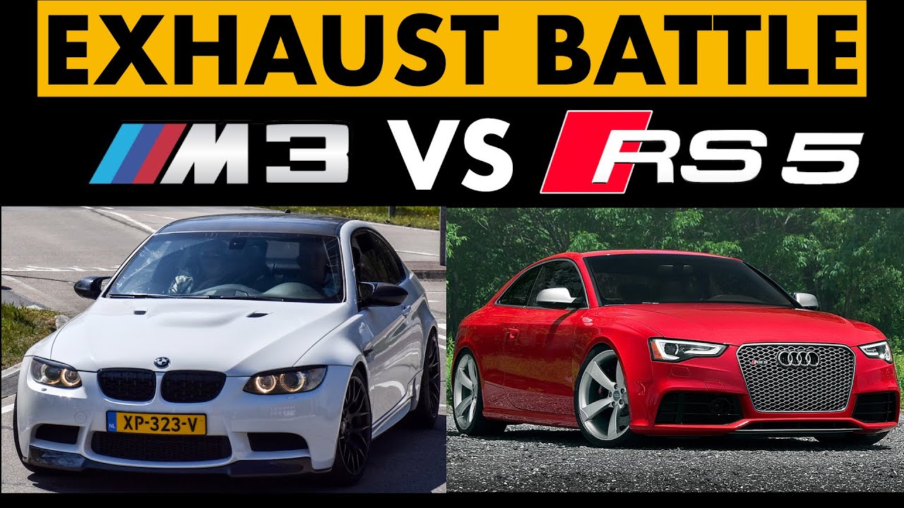 GERMAN BRUTAL N/A V8 EXHAUST BATTLE! RS5 B8 vs M3 e92! LOUD SOUND!
