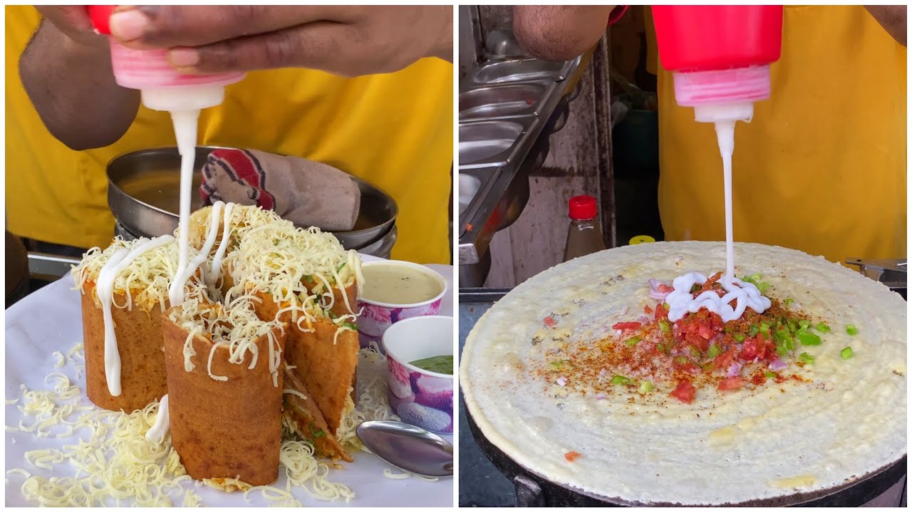 Yummy ! Creamy Lays Dosa @ Mulund West, Mumbai | Indian Street Food