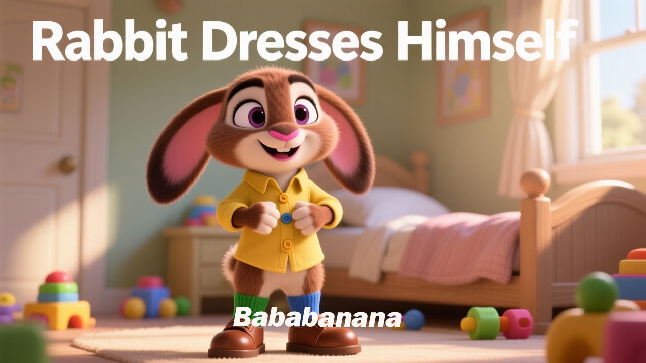 Rabbit Dresses Himself | BabaBanana Nursery Rhymes & Kids Songs