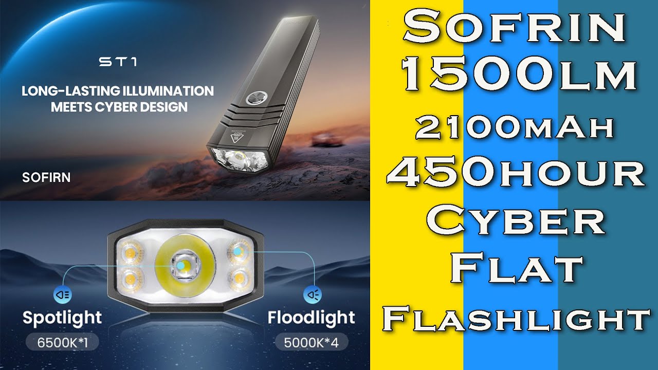 Обзор Sofirn ST1: яркий 1500-люминесцентный фонарик Cyber ​​Flat