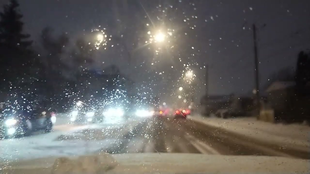 December's Snowy Morning Drive