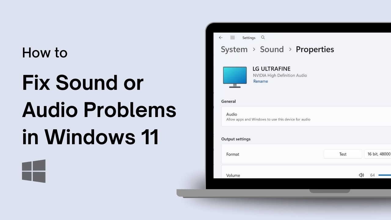 How to Fix Sound or Audio Problems in Windows 11