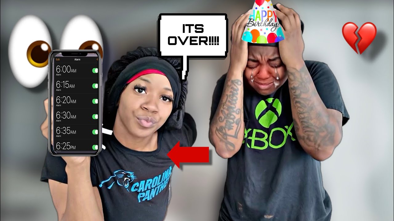 Setting A ALARM To BREAK UP With My Fiancee!*REVENGE*😂