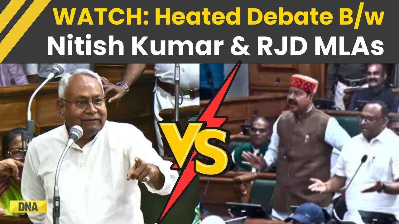 Bihar News: Nitish Kumar, RJD MLAs Clash In Heated Debate Inside Bihar Assembly | Viral Video