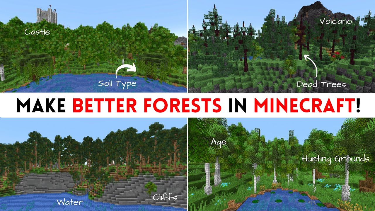 10 советов по созданию собственных лесов в Minecraft