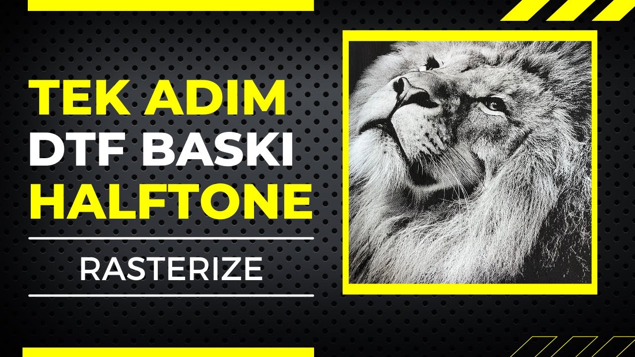 Halftone / Rasterize DTF Transfer Baskı
