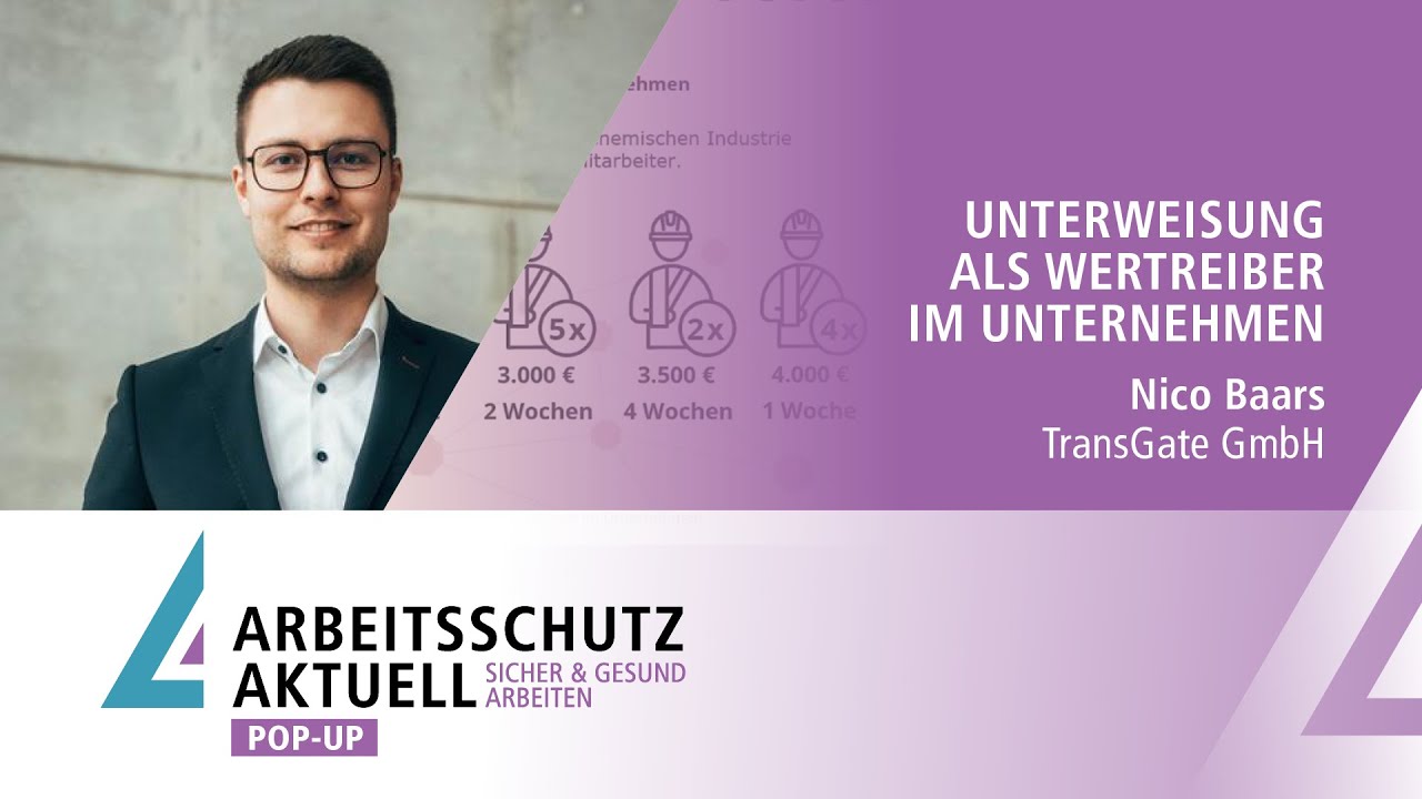 Unterweisung als Werttreiber im Unternehmen – Nico Baars | Digital Pop-Up 2025