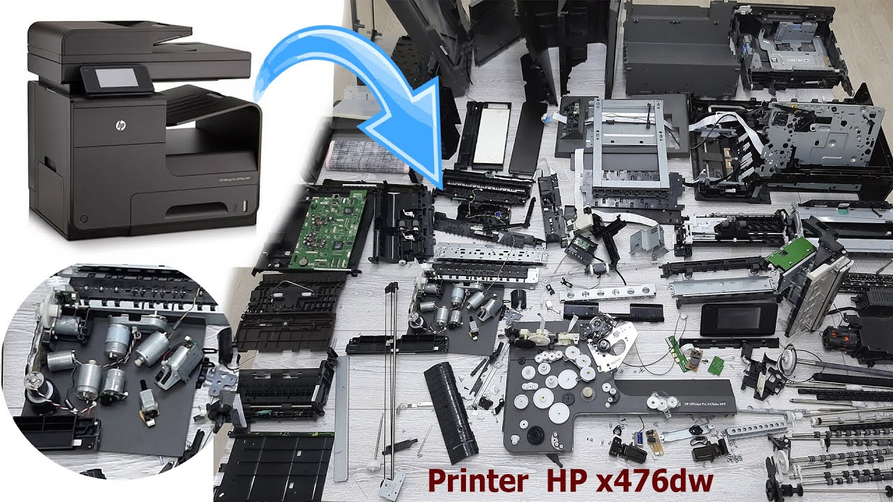 From an old HP printer, so many useful parts😮  How many dc motors?