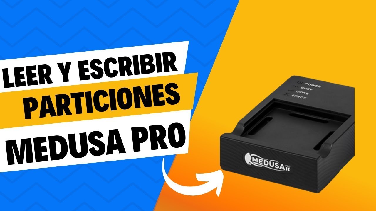 Leer y escribir particiones con Medusa Pro II