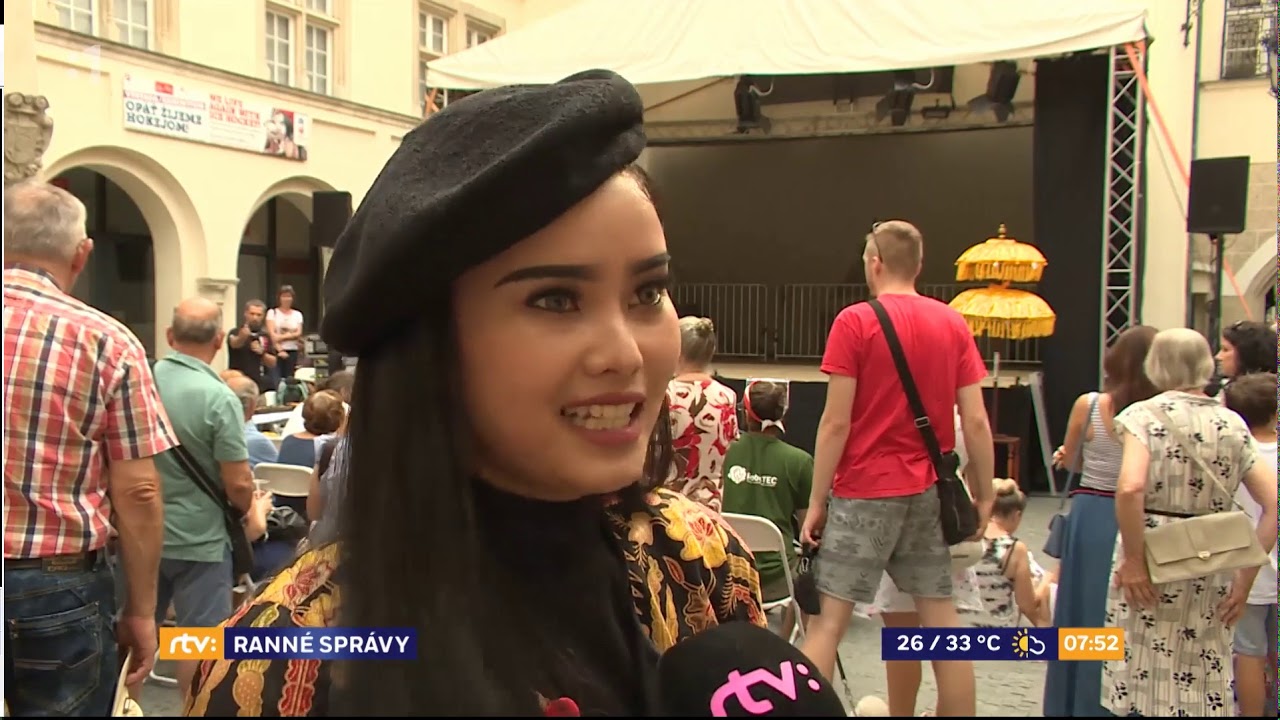 Indonesian Day in Bratislava reported by Slovak National TV | RTVS Monday 26.08.2019 0730