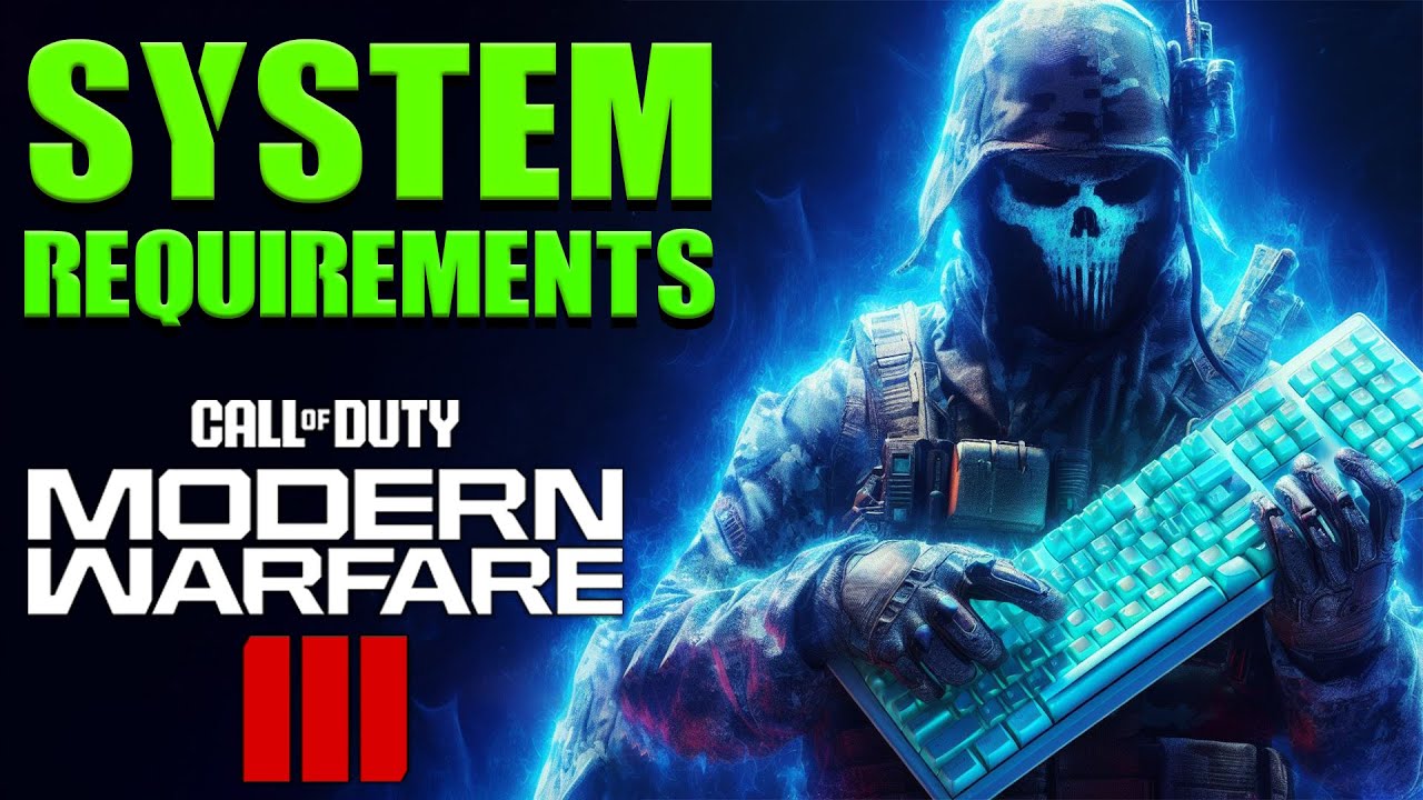 Call of duty Modern Warfare 3 2023 System requirements for (pc, xbox, playstation)