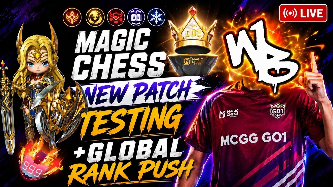 TESTING TOP GLOBAL BUILDS TODAY - [CAM/MIC ON] - S6 Top Global Push - Magic Chess GO GO