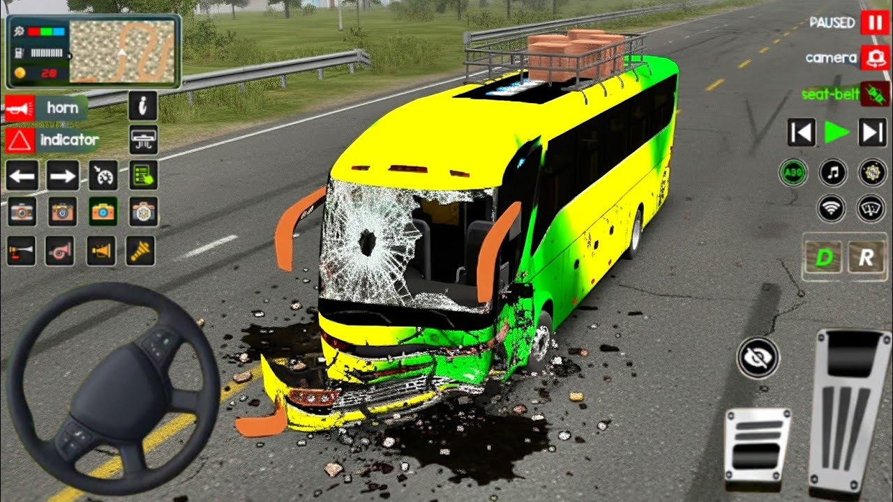 🚍 Bus Fell Into Deep Valley! Massive Crane Rescue Operation | Realistic Offroad Bus Gameplay