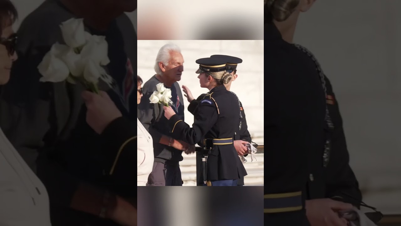 U.S. Army Sergeant Jessica Kvyatkov stood guard at Arlington National Cemetery for the last time