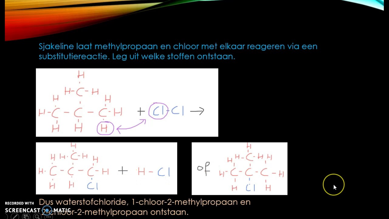 additie en substitutie