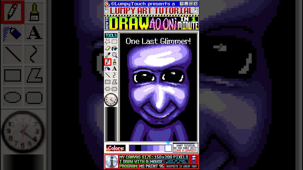 Рисуем AO ONI! 1-МИНУТНЫЙ урок рисования!