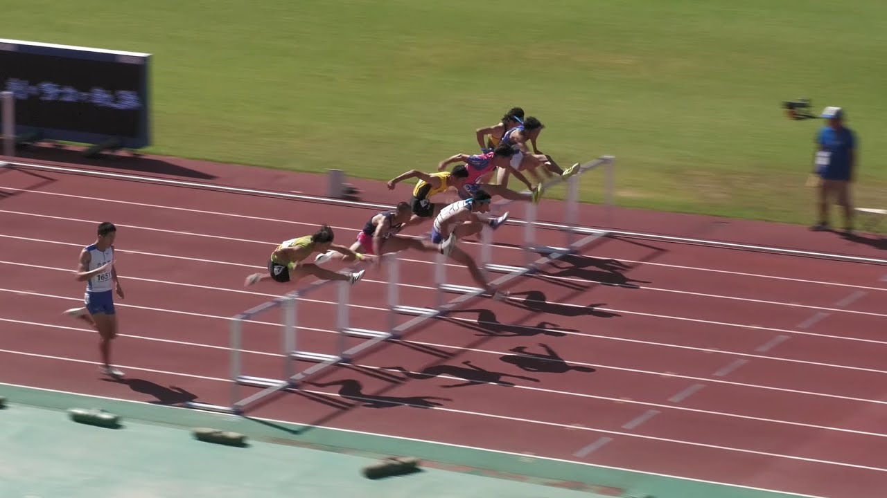 男子110mH決勝４組 鳥井大輝/千葉黎明 広島ｲﾝﾀｰﾊｲ2025
