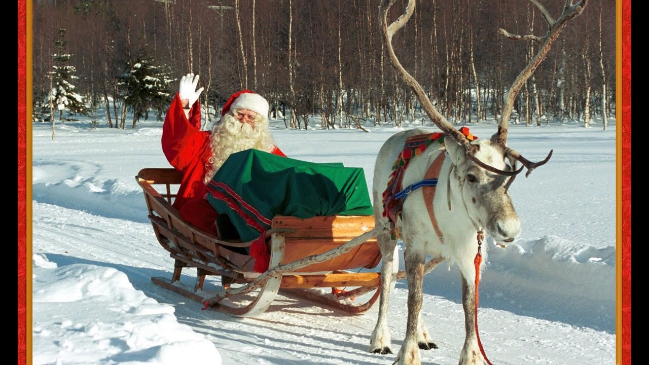 Pap&aacute; Noel Santa Claus y los renos para ni&ntilde;os 🦌🎅 salida para la noche de Navidad desde Laponia