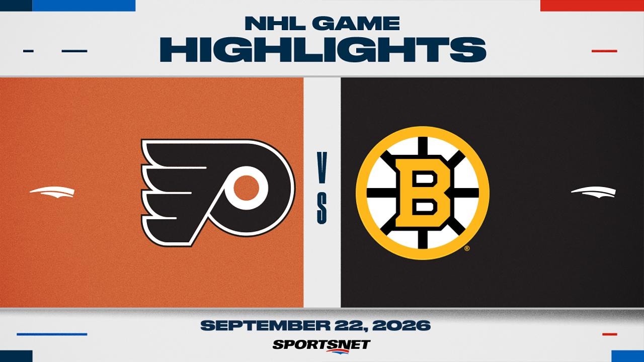 NHL Pre-Season Highlights | Flyers vs. Bruins - September 22, 2026
