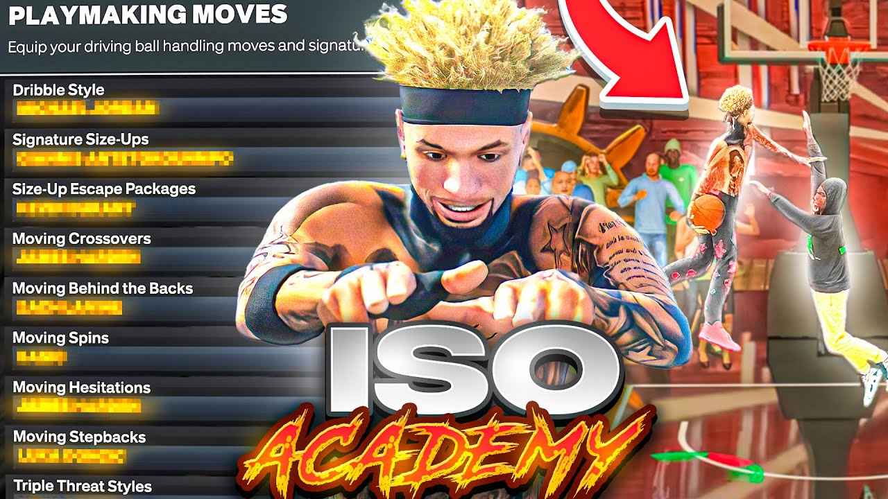 NBA 2k25 ISO ACADEMY! BEST ISO BUILD! BEST JUMPSHOT + DRIBBLE MOVES & DUNK ANIMATIONS!