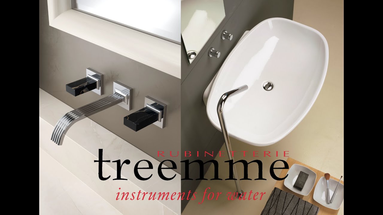 LAVABO A MURO 3 FORI RUBINETTERIE TREEMME - VERSIONE 2025