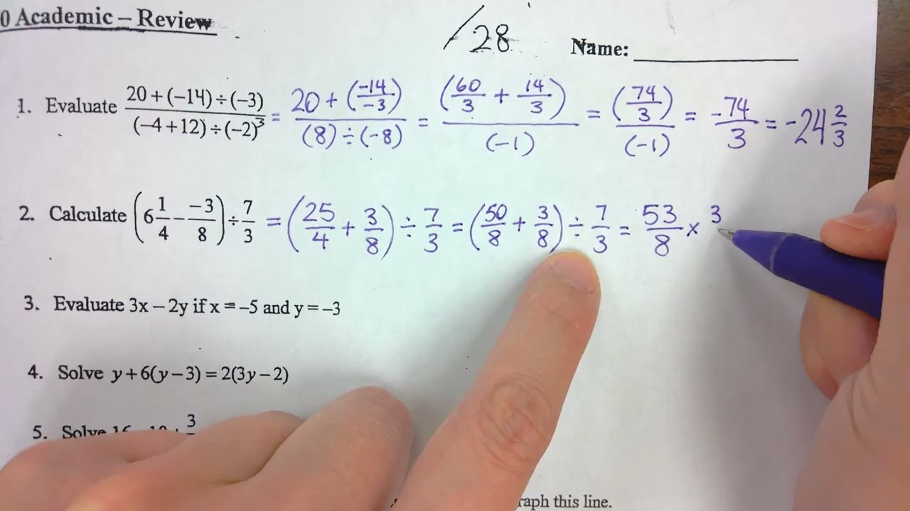 Grade 10 Math: Gr9 Review