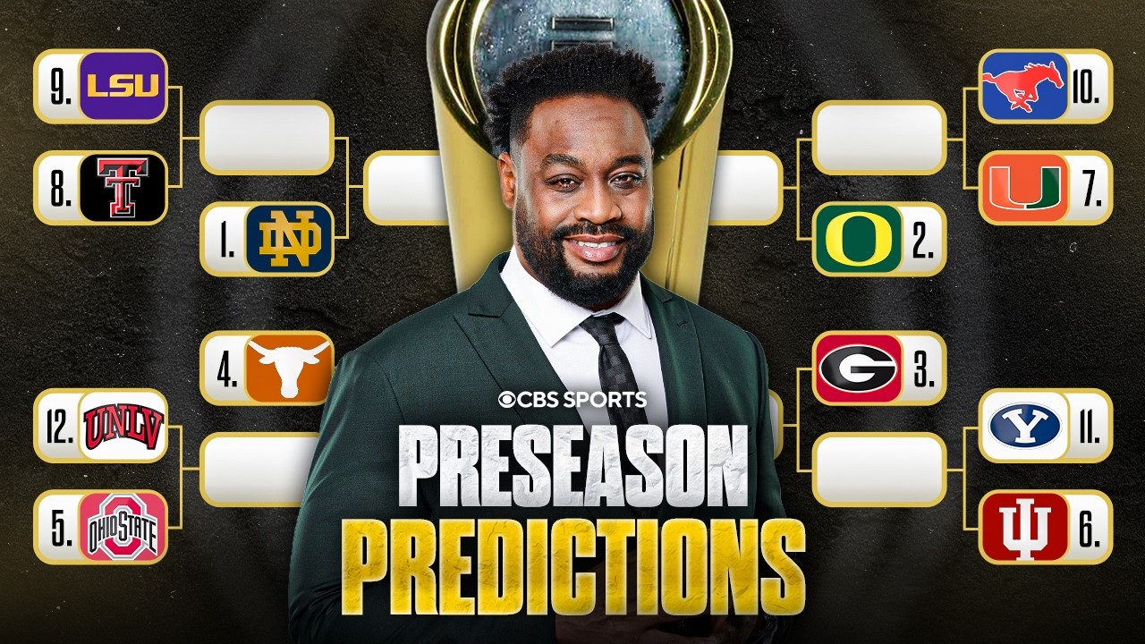 College Football analyst predicts Preseason CFP Bracket, crowns a National Champion 🏆