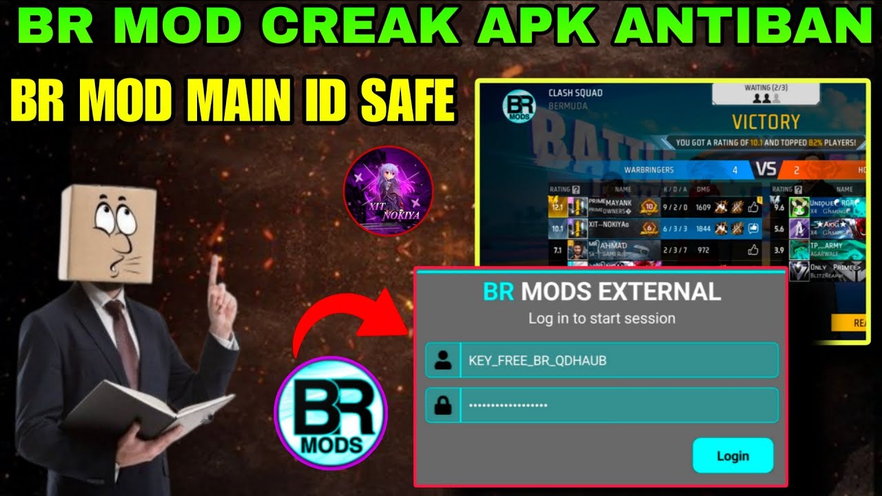  BR MOD CREAK ANTIBAN MAIN ID SAFE😱 FF HACK || FF FFMAX HACK DEVELOPER XIT NOKIYA 🤯🤯