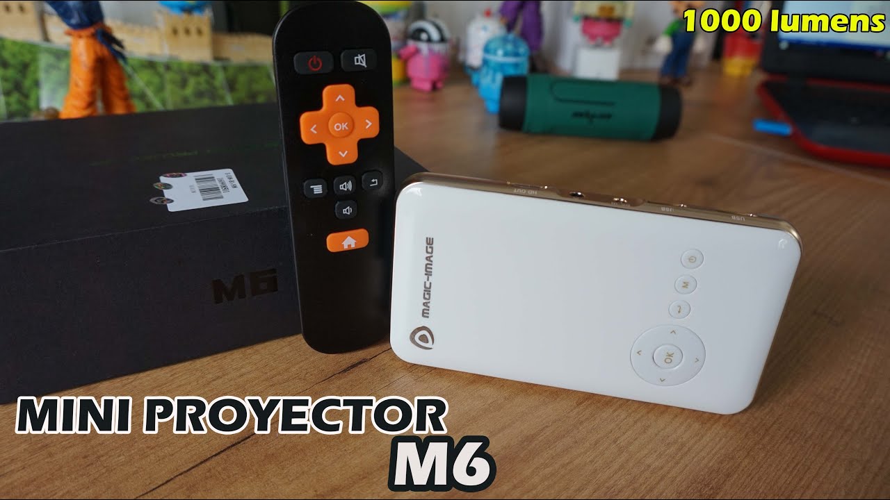 Proyector portable M6, review en español [1000 lumens, 130