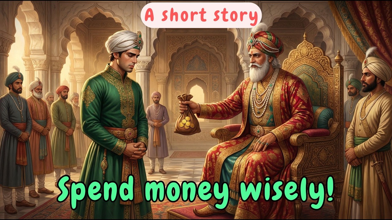 Spend money wisely | Depicted with A simple story of Akbar and Birbal
