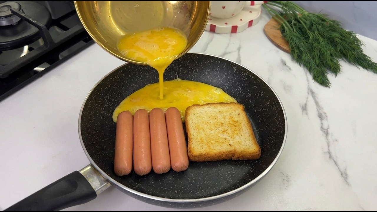 Не знаете что приготовить на завтрак ? Простой и невероятно вкусный завтрак ! 