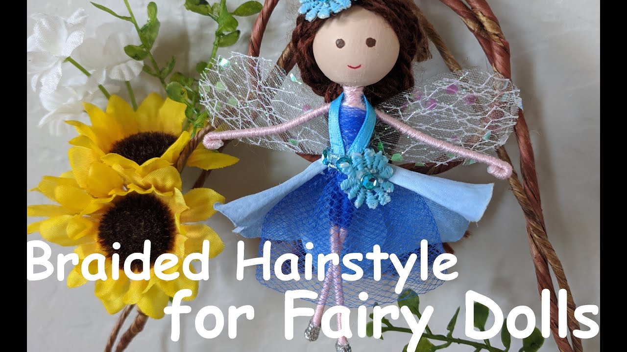 DIY Braided Hairstyle for Fairy Dolls | How to Doll Hairstyle | Huong Harmon