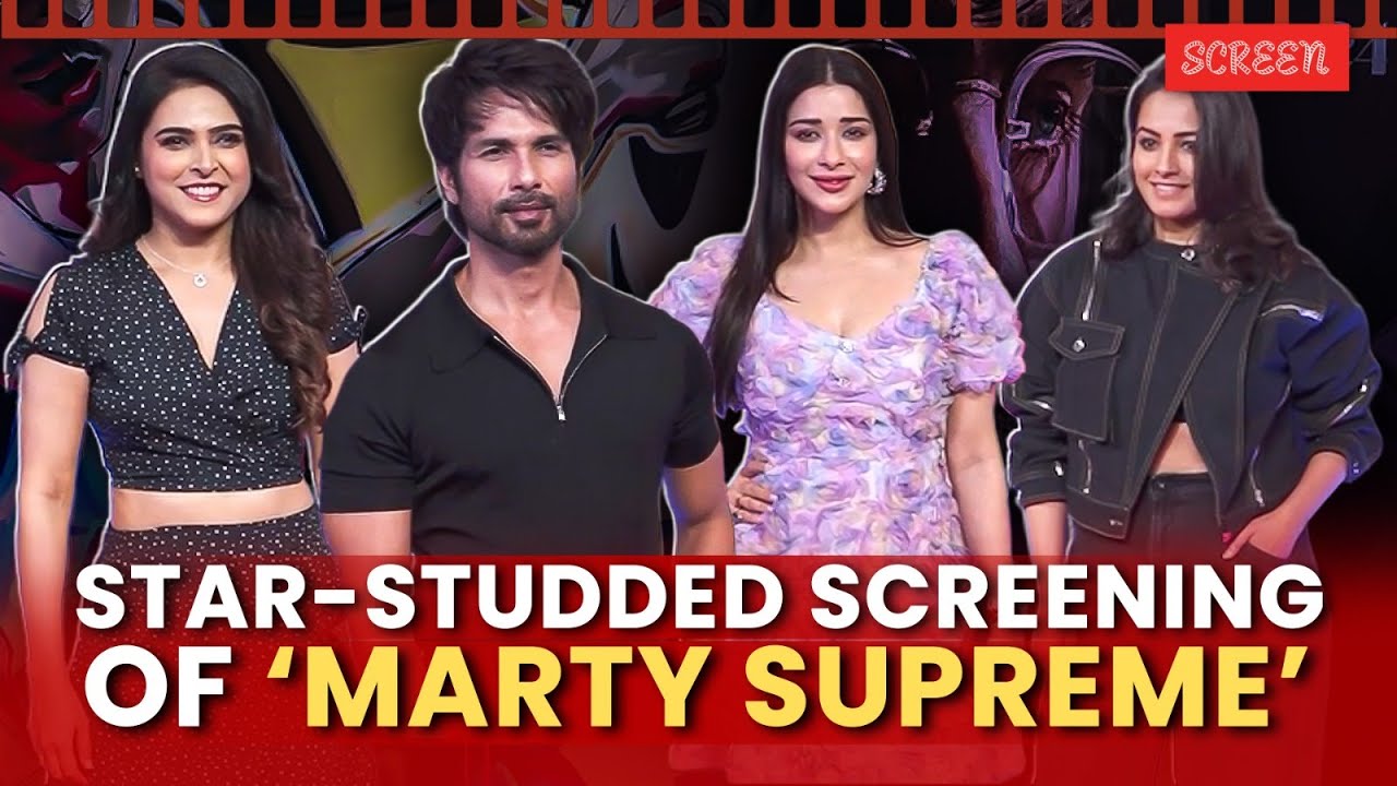 Shahid Kapoor, Madhurima Tuli, Anita Hassanandani, Many Others Shine At ‘Marty Supreme’ Screening