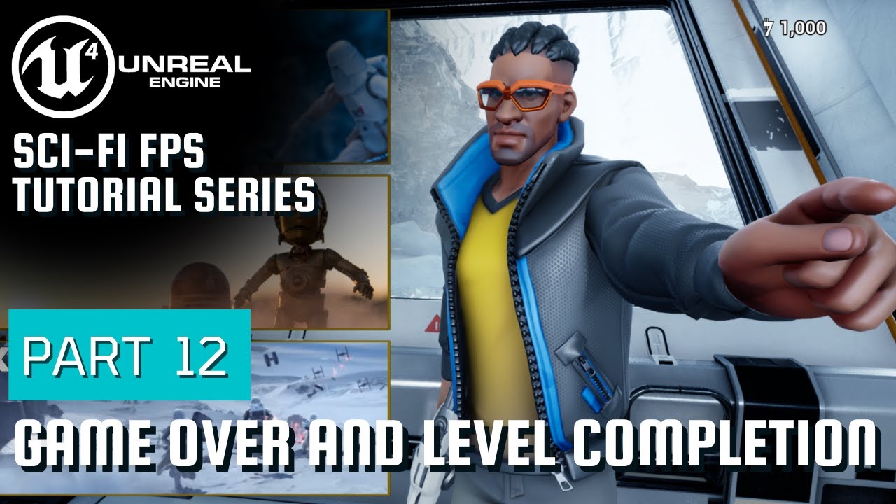 Unreal Engine Sci-Fi FPS Tutorial Series | Part 12 | Game Over and Level Completion