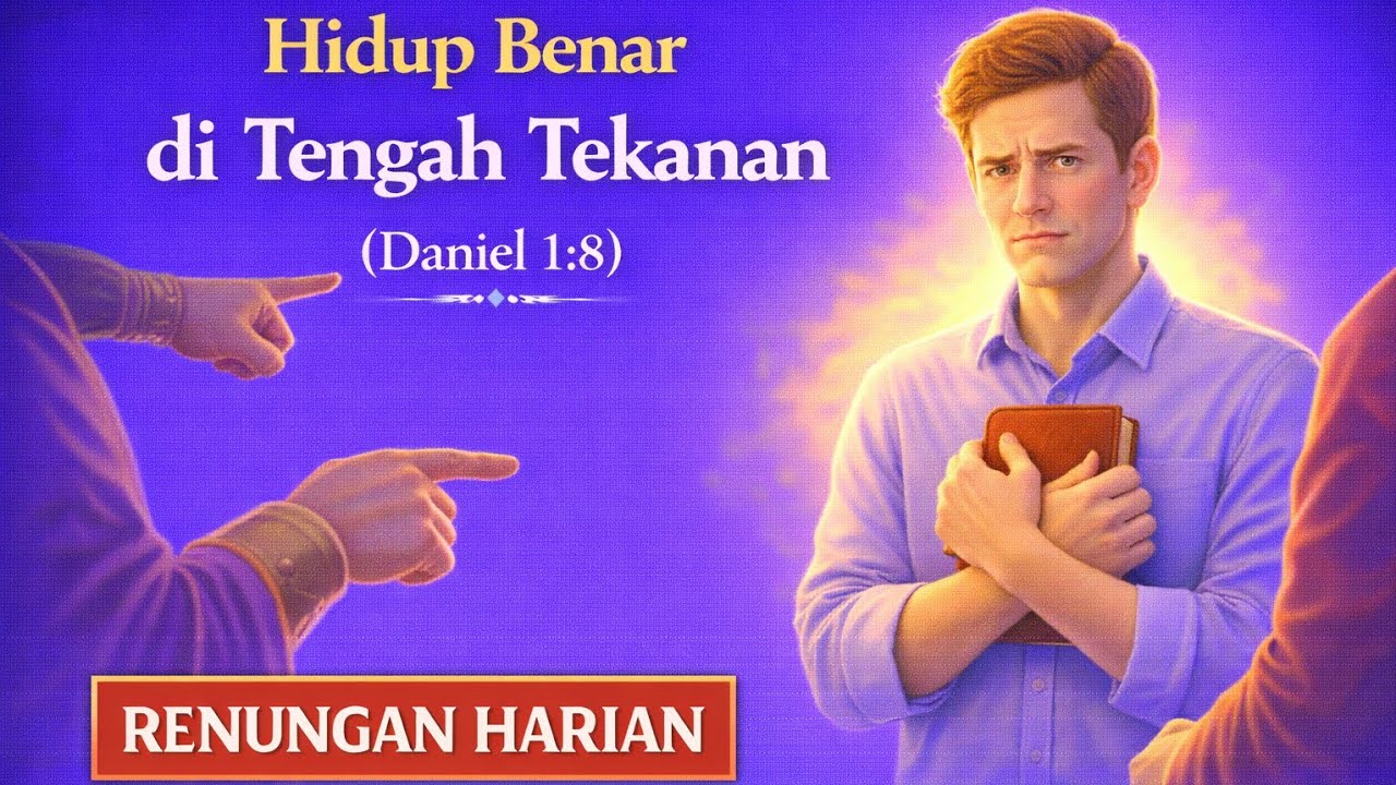 Hidup Benar di Tengah Tekanan (Daniel 1:8) #motivasi #renungan  #tekanan