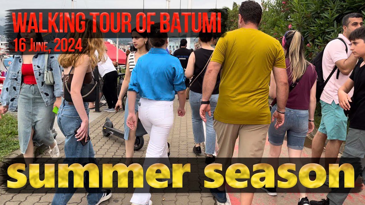 Walking Tour of Batumi 4K | Summer Season Opening Festival