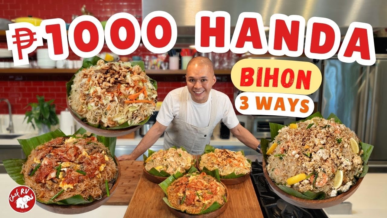 ₱1000 PANG HANDA | PANSIT BIHON 3 WAYS | Chef RV