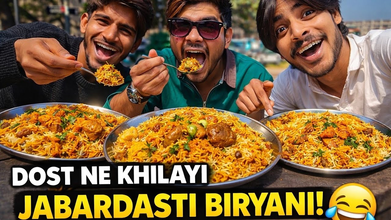 Dost Ko Chuna Laga Diya! 😂 Aaj Khayi Jabardasti Biryani 🍗Spin The Bottle Challenge: 