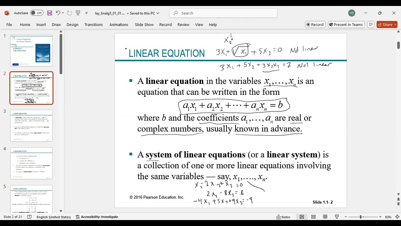 linear system 1
