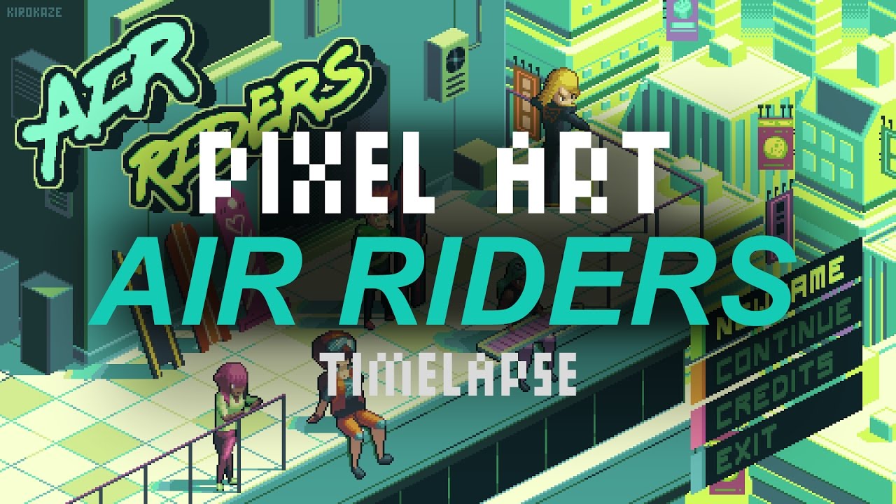 Air Riders - Pixel art timelapse