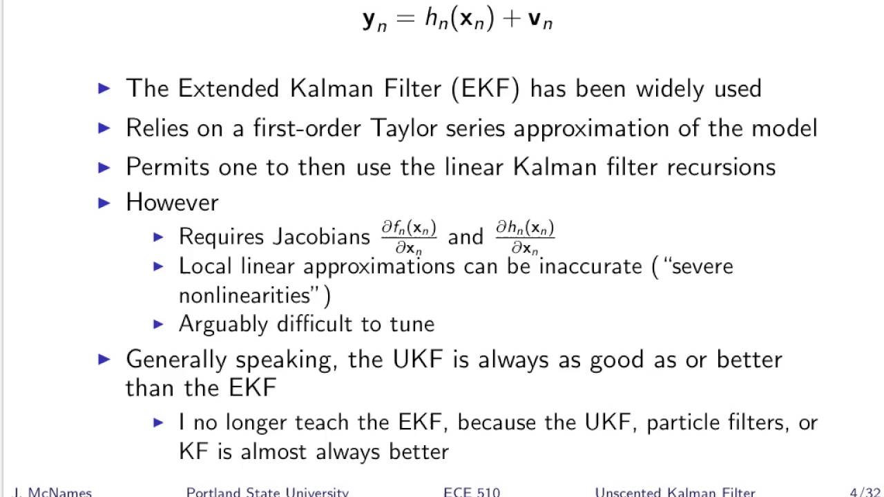 SST T20 Unscented Kalman Filter - Part 1